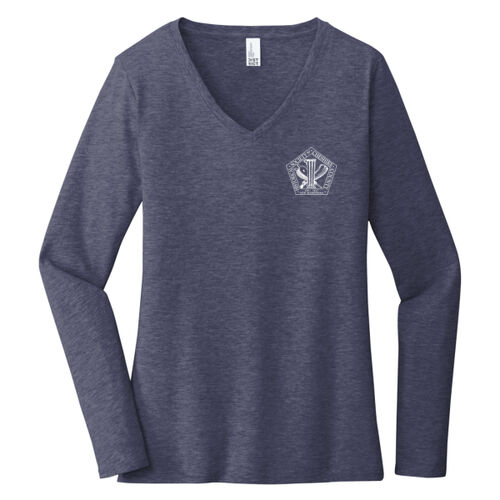 Womens' V-Neck Long Sleeve Thumbnail